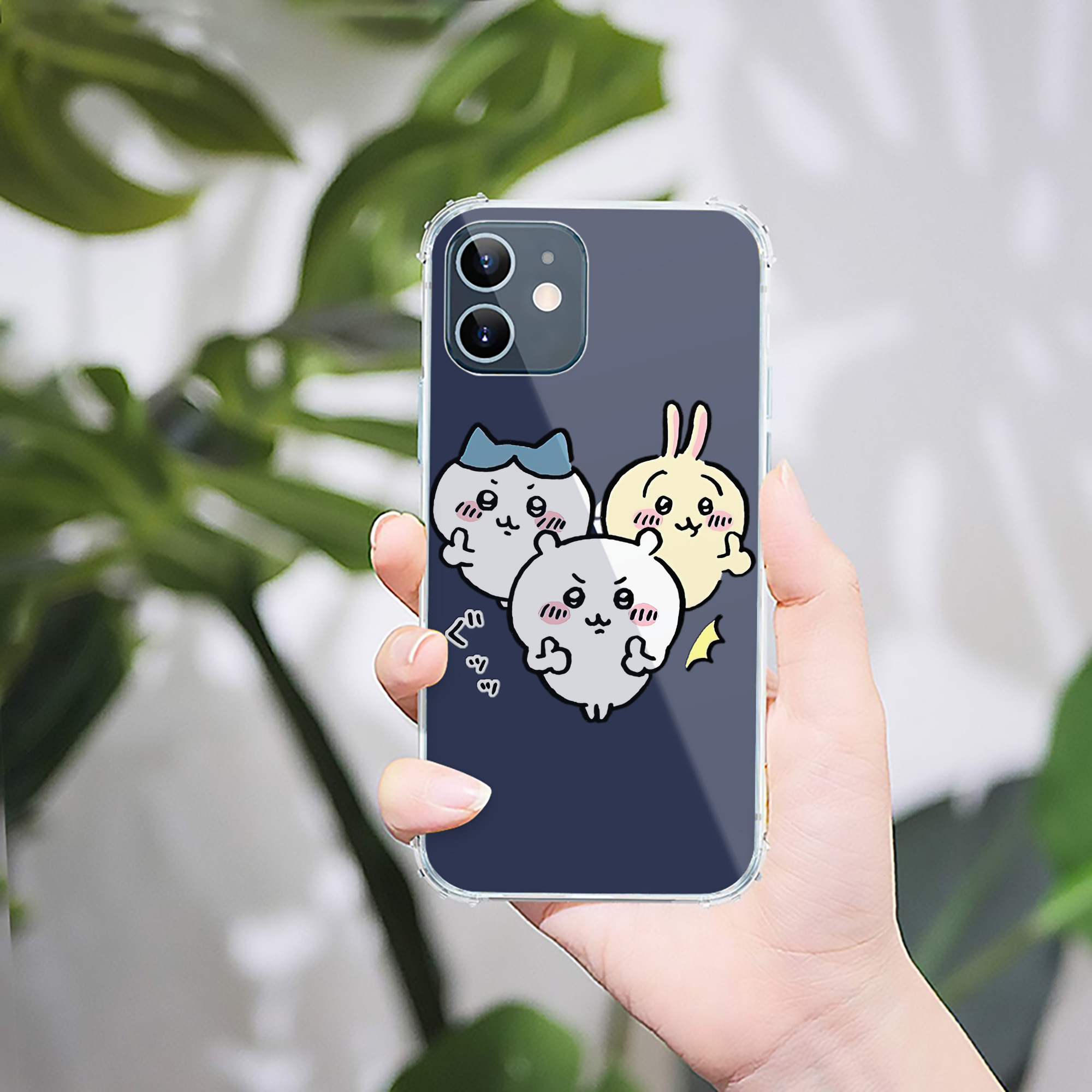 （画像用） ちいかわ うさぎ Chii-kawa usagi 【iPhone 12シリーズ対応】透明スマホケース（クリアソフトケース）
